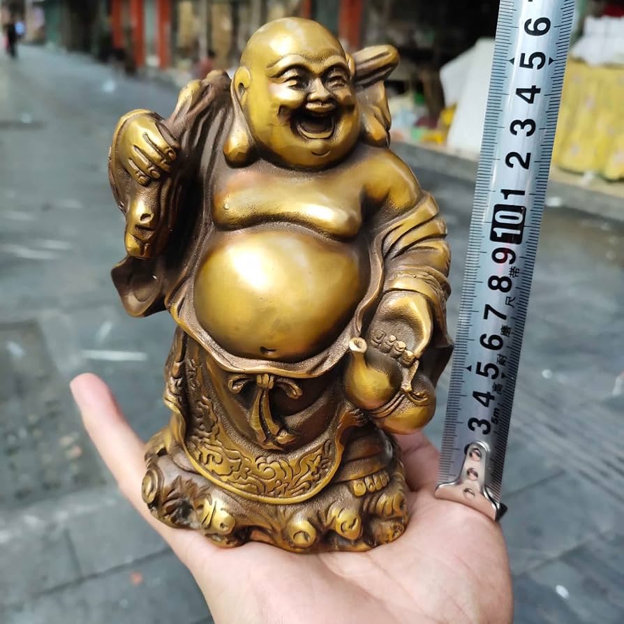 Amazon｜ミニ 仏像 七福神 置物 布袋 布袋様 風水 銅 (真鍮製