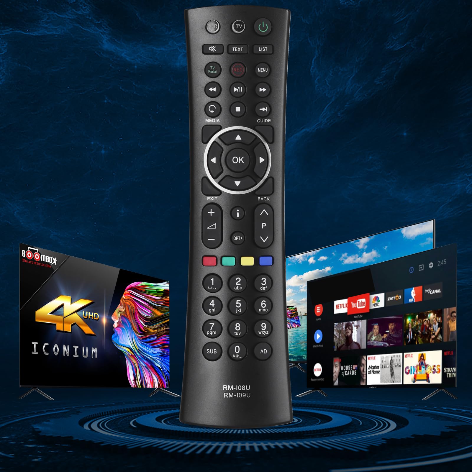 Télécommande de Rechange RM-I08UM Compatible avec Humax FreeSat+ TV HDD