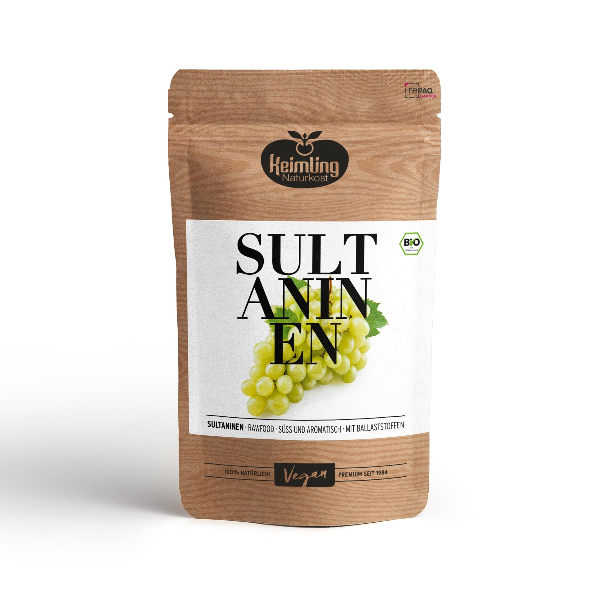 Bio Sultaninen getrocknet – 2,5 kg – naturbelassen, ungeschwefelt & ohne Zuckerzusatz – Trockenfrüchte in Premium-Qualität – vegan & ballaststoffreich