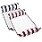 Aqua 4-in-1 Monterey Hammock Pool Float & Water Hammock, Multi-Purpose, Inflatable Pool Floats for Adults, Patented Thick, Non-Stick PVC Material, One Navy & One Burgundy/White Stripe, 2-Pack