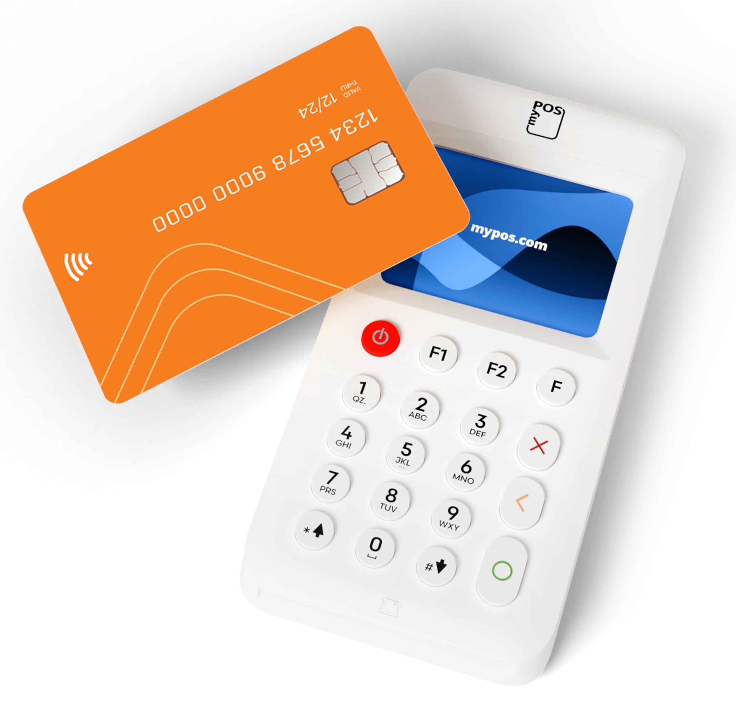 myPOS Go 2 Portable Card Machine | Accept Contactless, Debit, Credit, NFC, Google Pay, Apple Pay, Chip&PIN, Magstripe