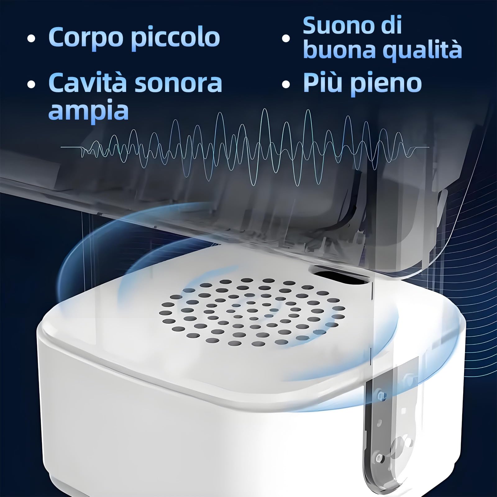 Mini proiettore con HD, 150 ANSI Lumen, risoluzione 1280x720P, proiettore cinematografico portatile per camera da letto, home theater e uso esterno,altoparlante (bianco)