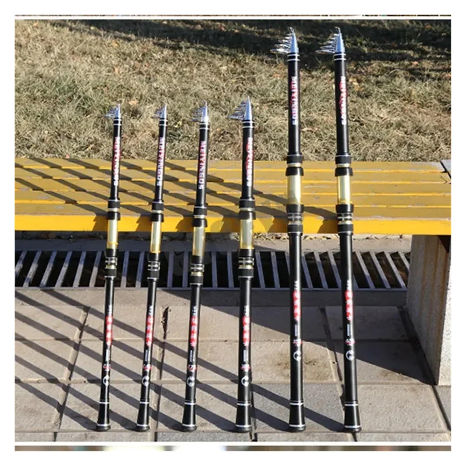 Canne A Peche Mer LéGèRe,Fishing Rod Casting Canne à pêche télescopique Portable 2,1 M,4,7, 3,6,9,5 de Voyage Équipement la Carpe