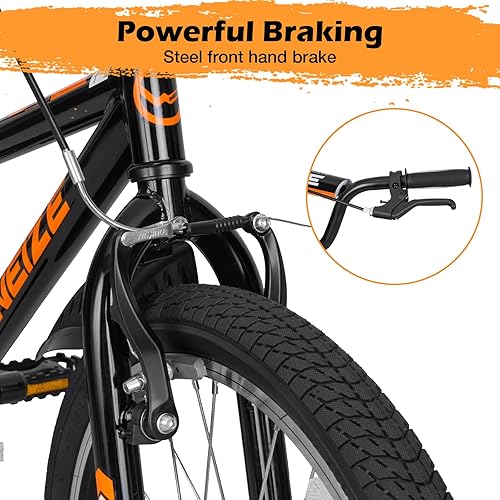 Miniatura 2 de WEIZE Bicicletas para niños, bicicleta de 16 a 20 pulgadas para niños, bicicleta estilo BMX para niños y niñas de 4 a 12 años, bicicleta para niños
