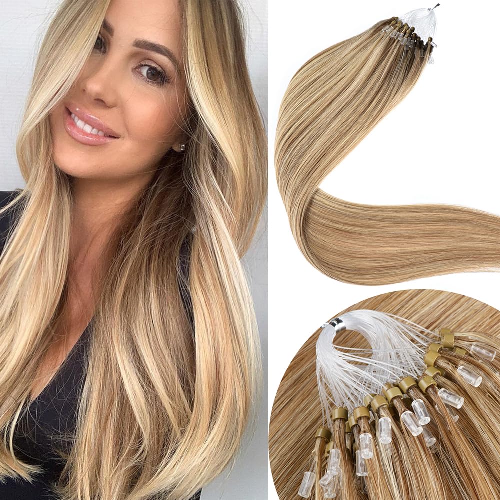 Amazon.com : Senmy Micro Bead Hair Extensions Real Human Hair