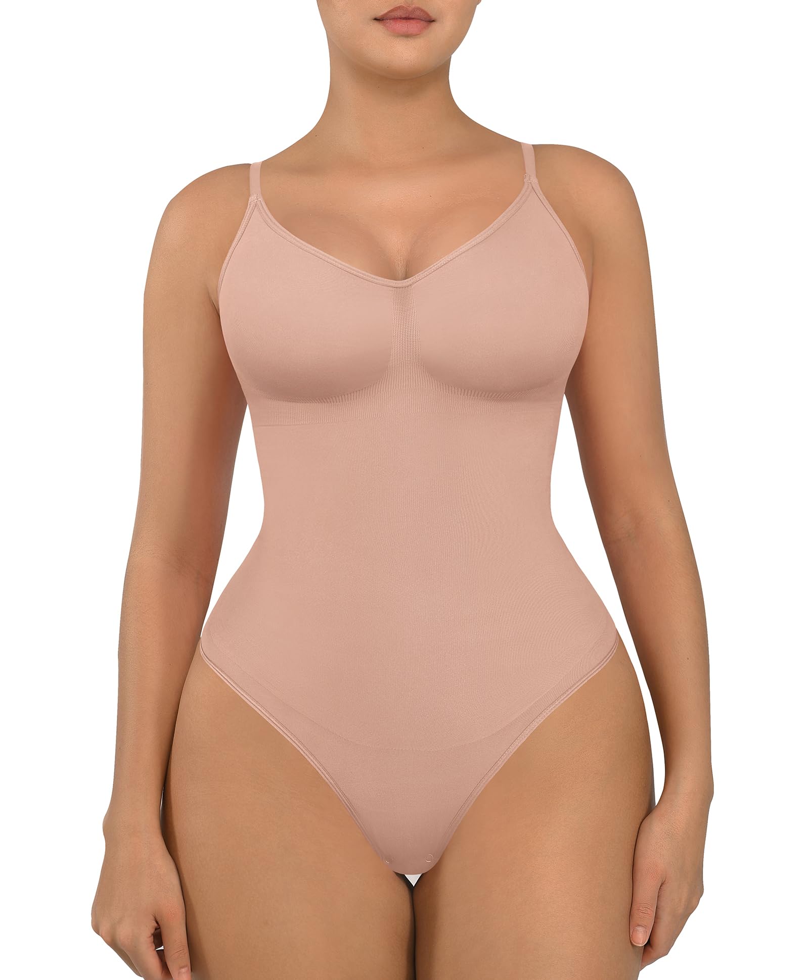 FeelinGirl Shapewear Bodysuit Tummy Control for Women Seamless Body Shaper