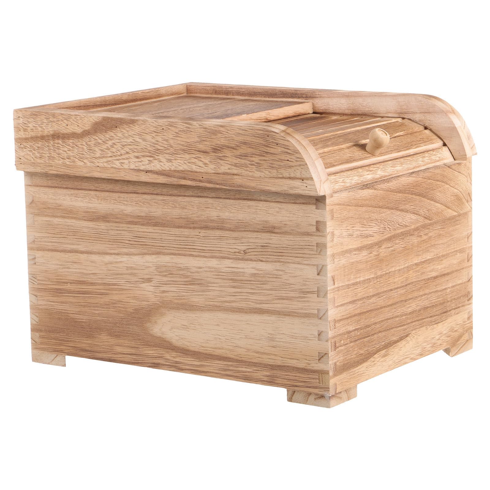 5kg Reisaufbewahrungsbehälter mit Deckel Holz für Getreide und Bohnen