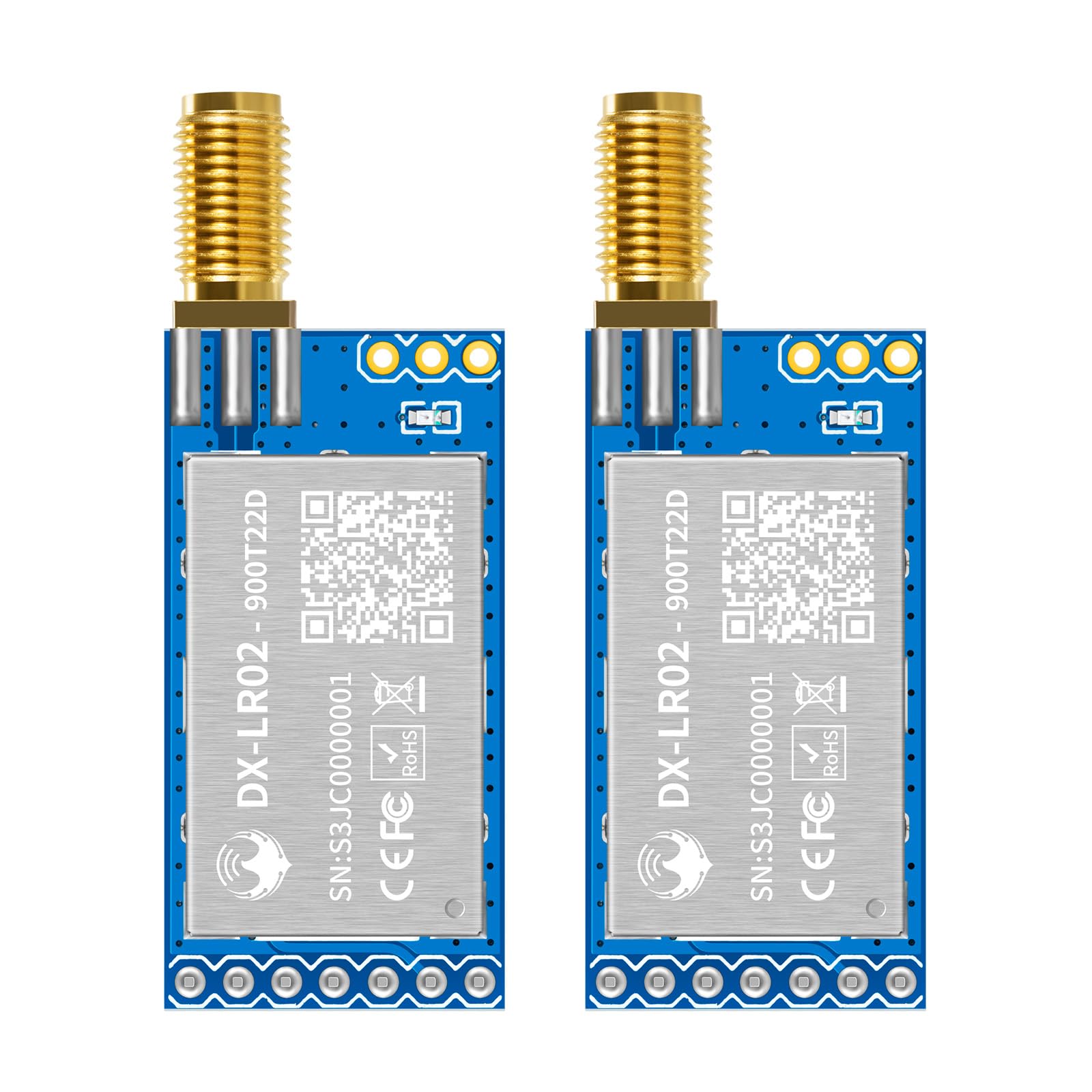 Amazon.com: PDDAXLQUE 2 PCS DX-LR02 LORA UART Serial Transceiver