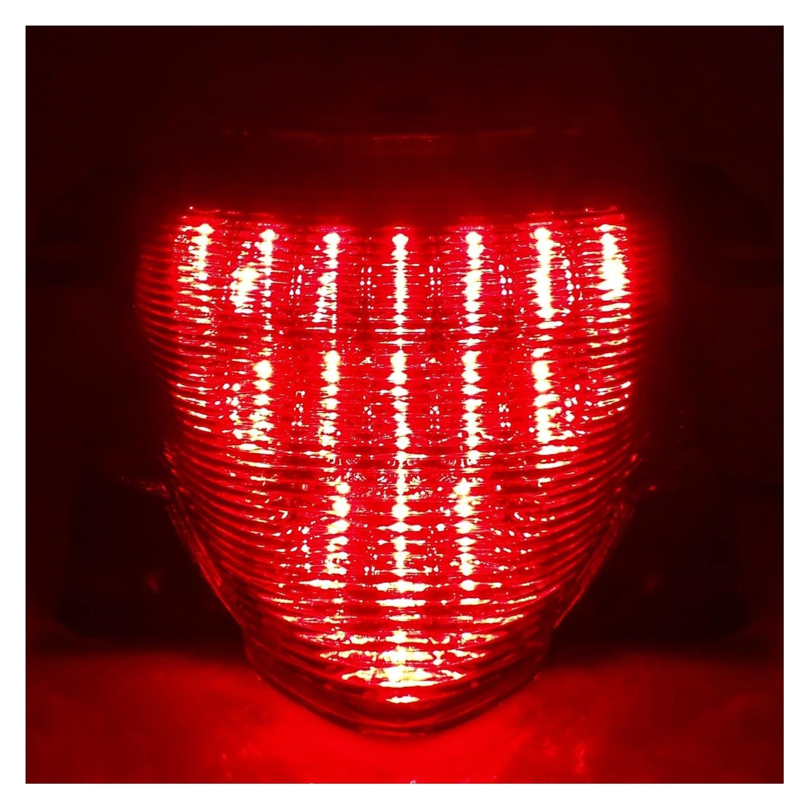Feu Stop Feu Arrière De Moto, Clignotants, Feux De Freinage, Clignotants Intégrés, Pièces De Lampe pour Suzuki Boulevard M109R Boss Intruder VZR1800 Clignotants(Fumée)