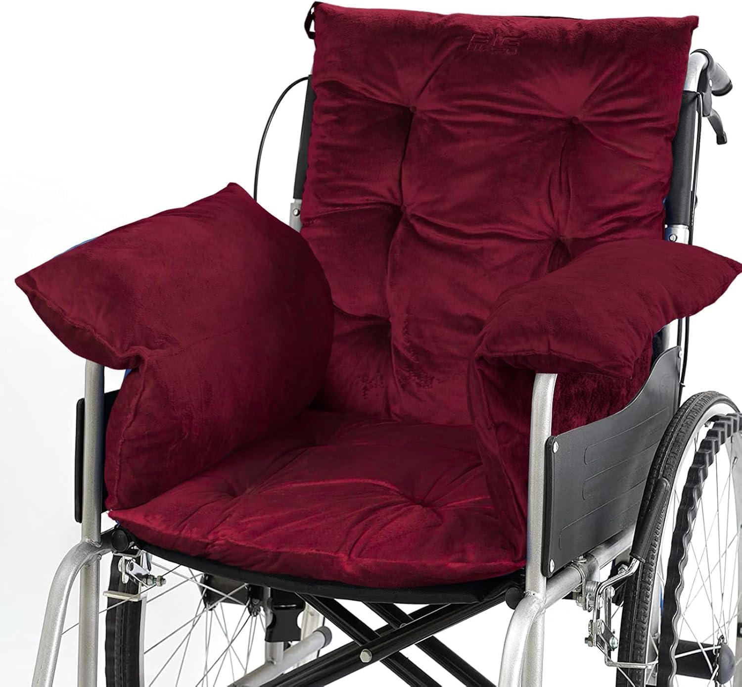 Big Hippo Wheelchair Seat Cushions, Comfortable Wheelchair Cushions for Pressure Relief, Soft Wheelchair Seat Cushions Pain Relief -17 ×17 Inches - Red