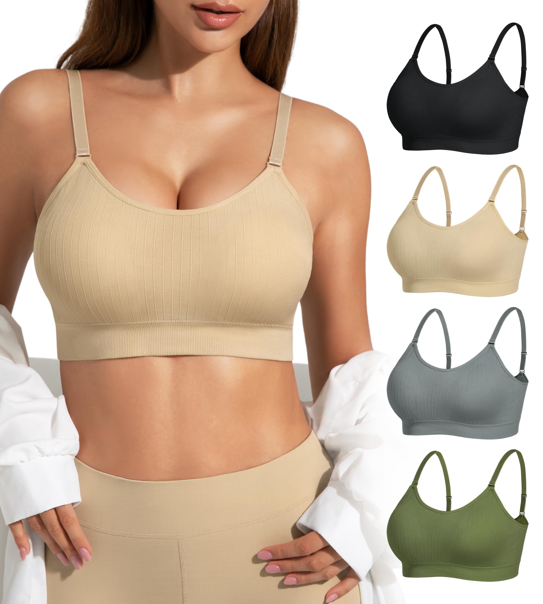 Padded Bralette Sports Bra Pack