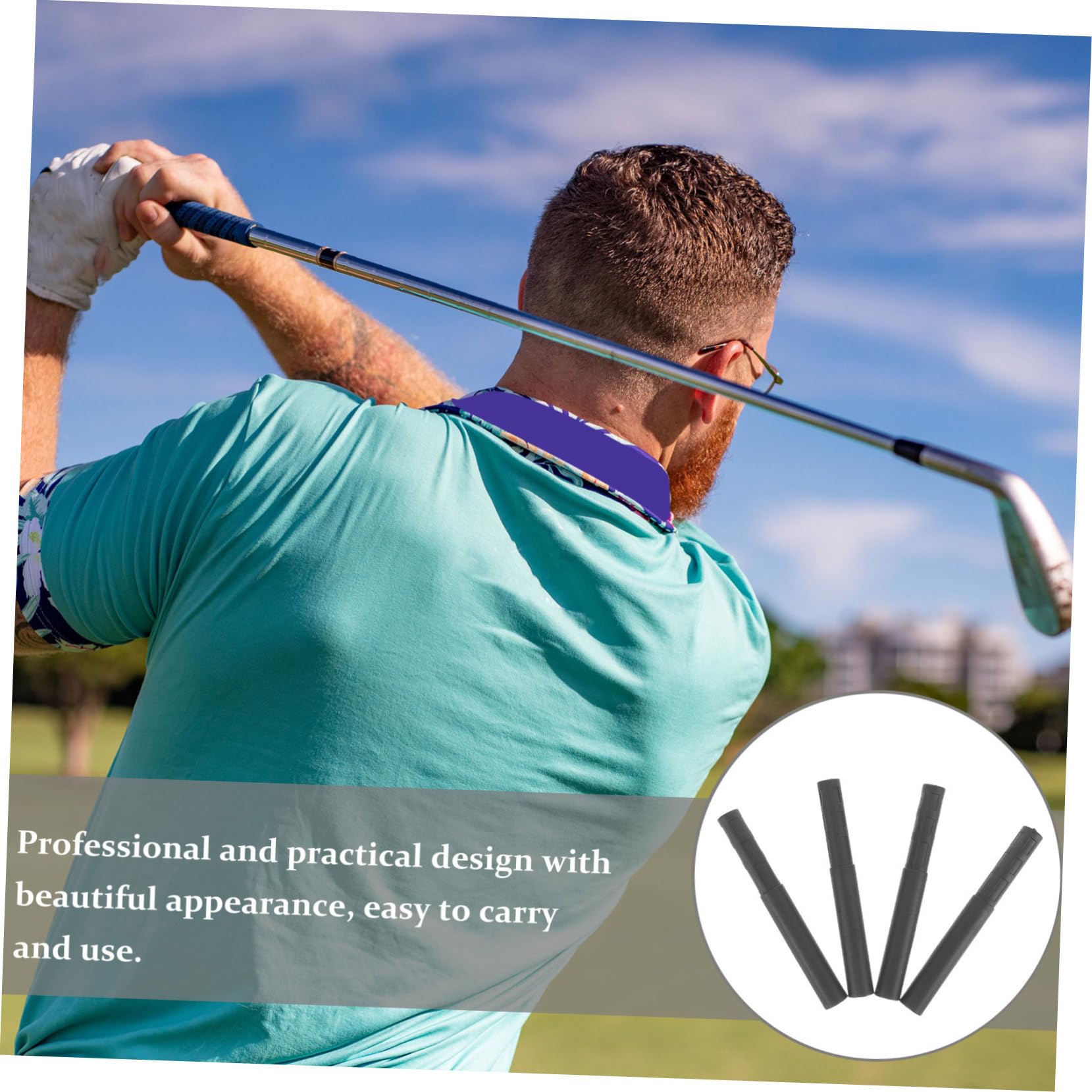 Yardwe Extender Für Golfschläger Golfschaftverlängerung Carbonfaser-verlängerungsstange Putterwelle Erweiterungen Für Golfschläger Tragbare Club-Extender Golfverlängerungen