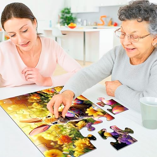 Miniatura 7 de 6 paquetes de rompecabezas de piezas grandes para personas mayores, rompecabezas de demencia de 16 piezas para adultos mayores, rompecabezas de