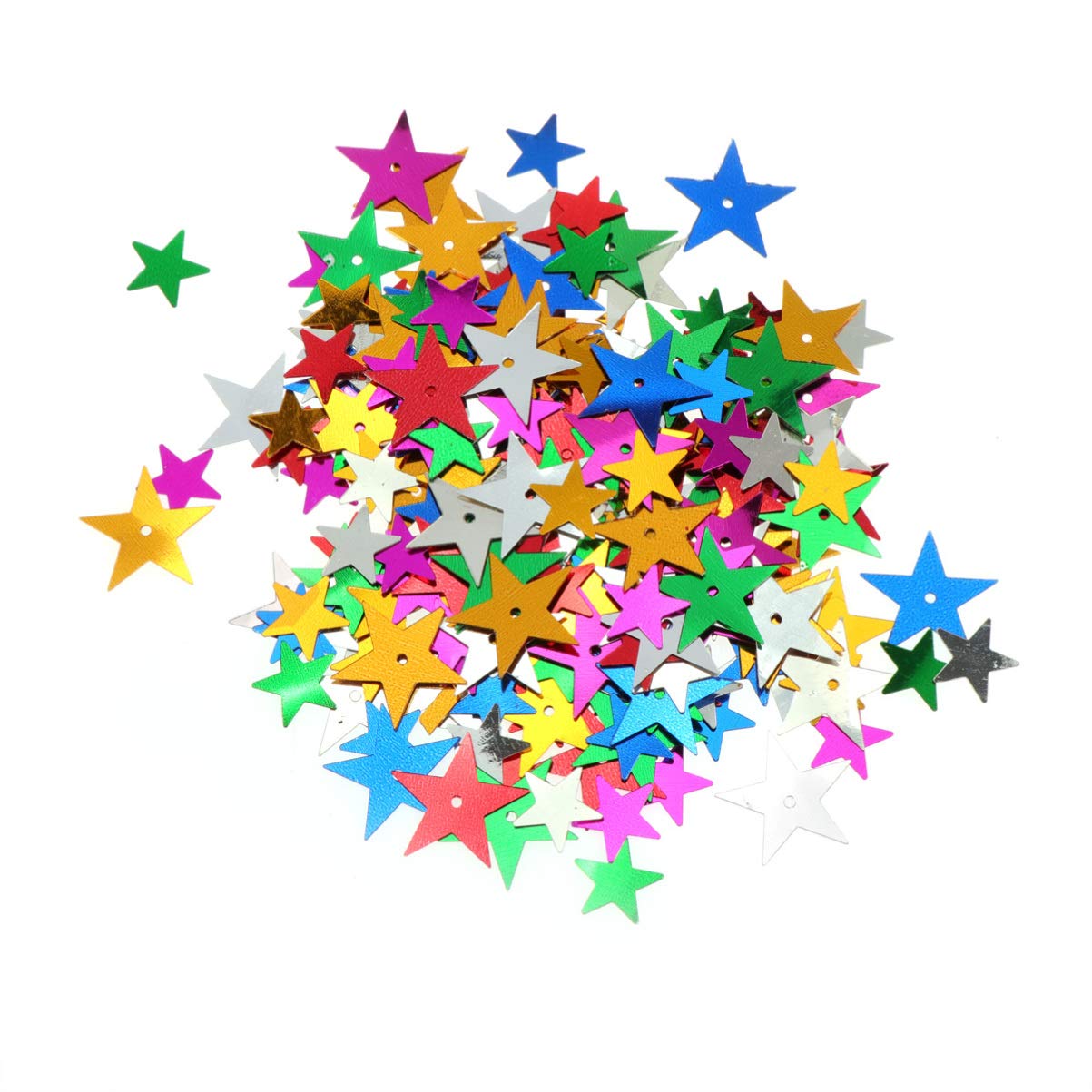 AmosfunSequins for Crafts Star Shape 30g DIY Jewelry Making Sewing Material Supplies Festival Wedding Xmas Party Confetti Decoration