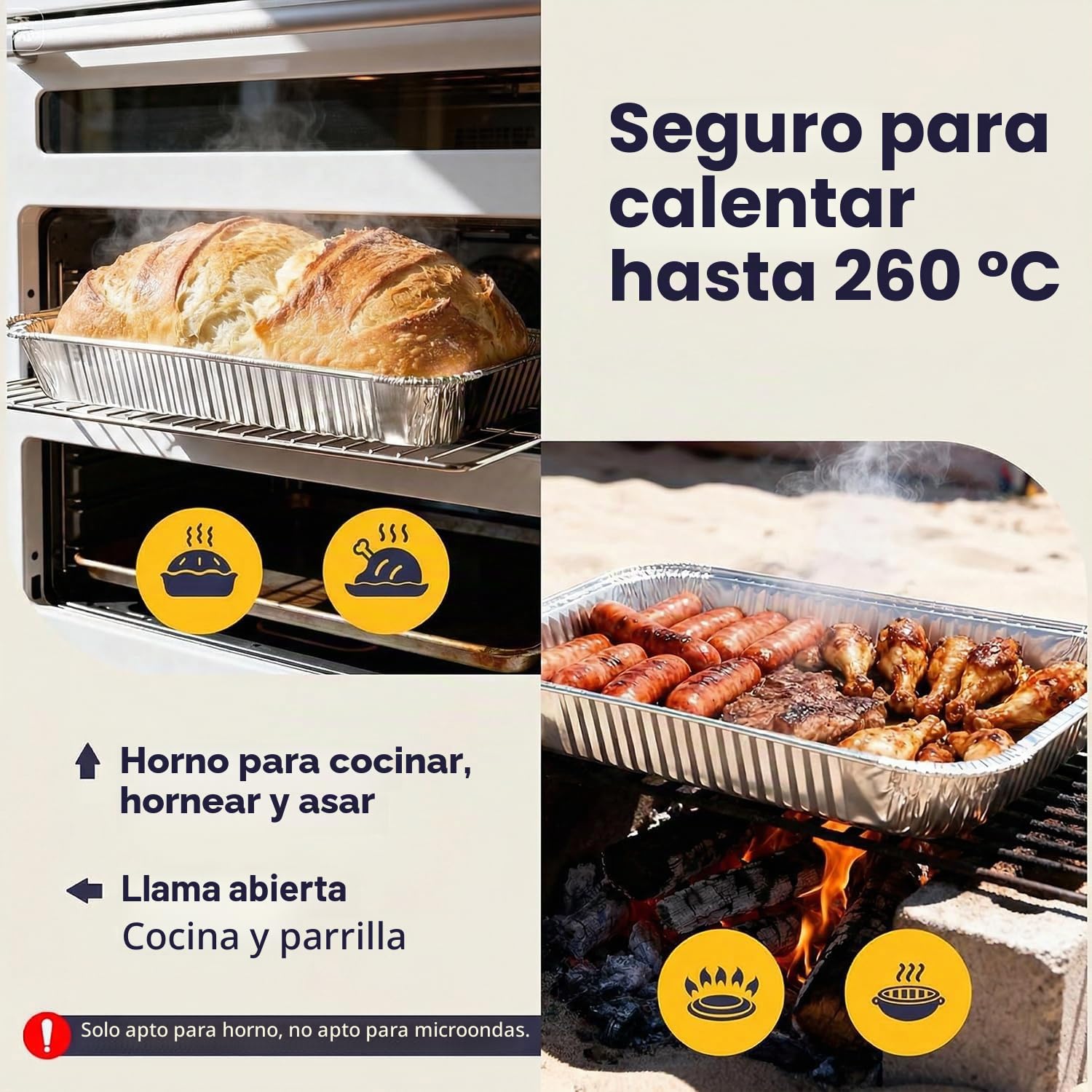 15 Piezas Bandejas Aluminio Grandes 4900ml,37x26.5x7cm- Bandejas para Hornear de Papel de Aluminio Cuadradas para Horno, Asar, Vocinar