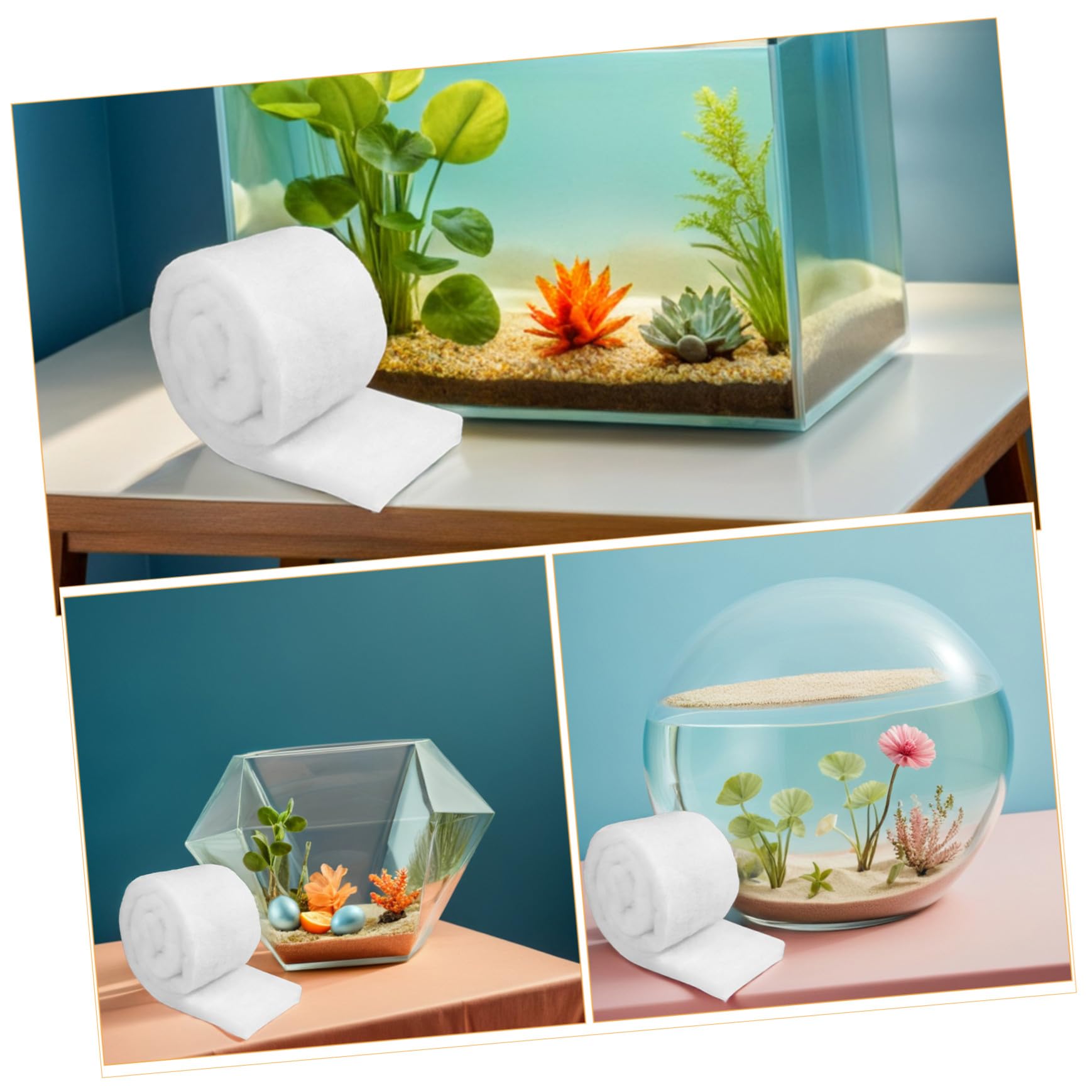 SOIMISS 10 Piezas Unidades Almohadillas Esponja Filtro Acuático Reutilizables Gruesas Alta Densidad Filtrante Acuarios y Estanques para Agua Dulce y Marina