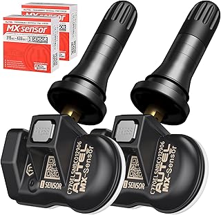 Autel TPMS Sensor MX-Sensor, 315MHz + 433MHz 2in1 Tire Replacement 1-Sensor for All Cars, OEM Sensor Replace, 100% Cloneable, Pressure Monitor System Sensor (Press-in, Rubber Stem, Pack of 2)