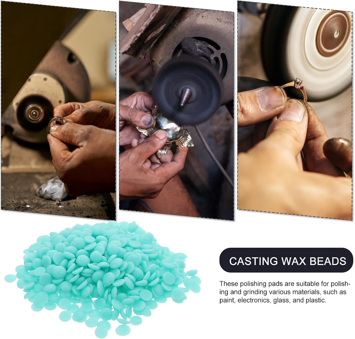 Jewelry Casting Wax Beads Precision Moldable Green Wax, for Beginners