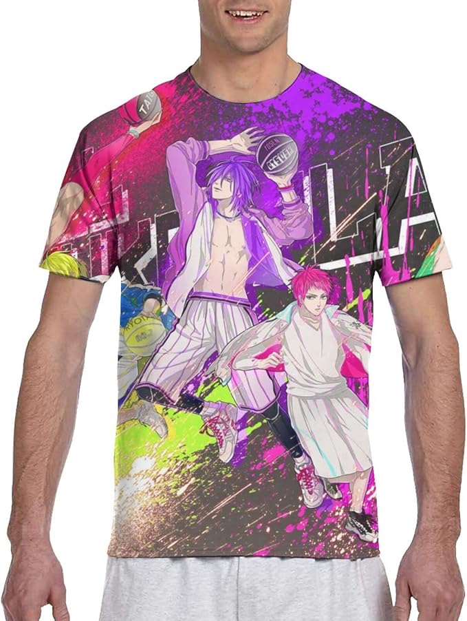 Amazon Co Jp Tシャツ 黒子のバスケ 半袖 カジュアル メンズ プリント 夏服 丸首 大きい サイズ ゆったり 快適 吸汗速乾 柔らかい おしゃれ Tシャツ ファッション