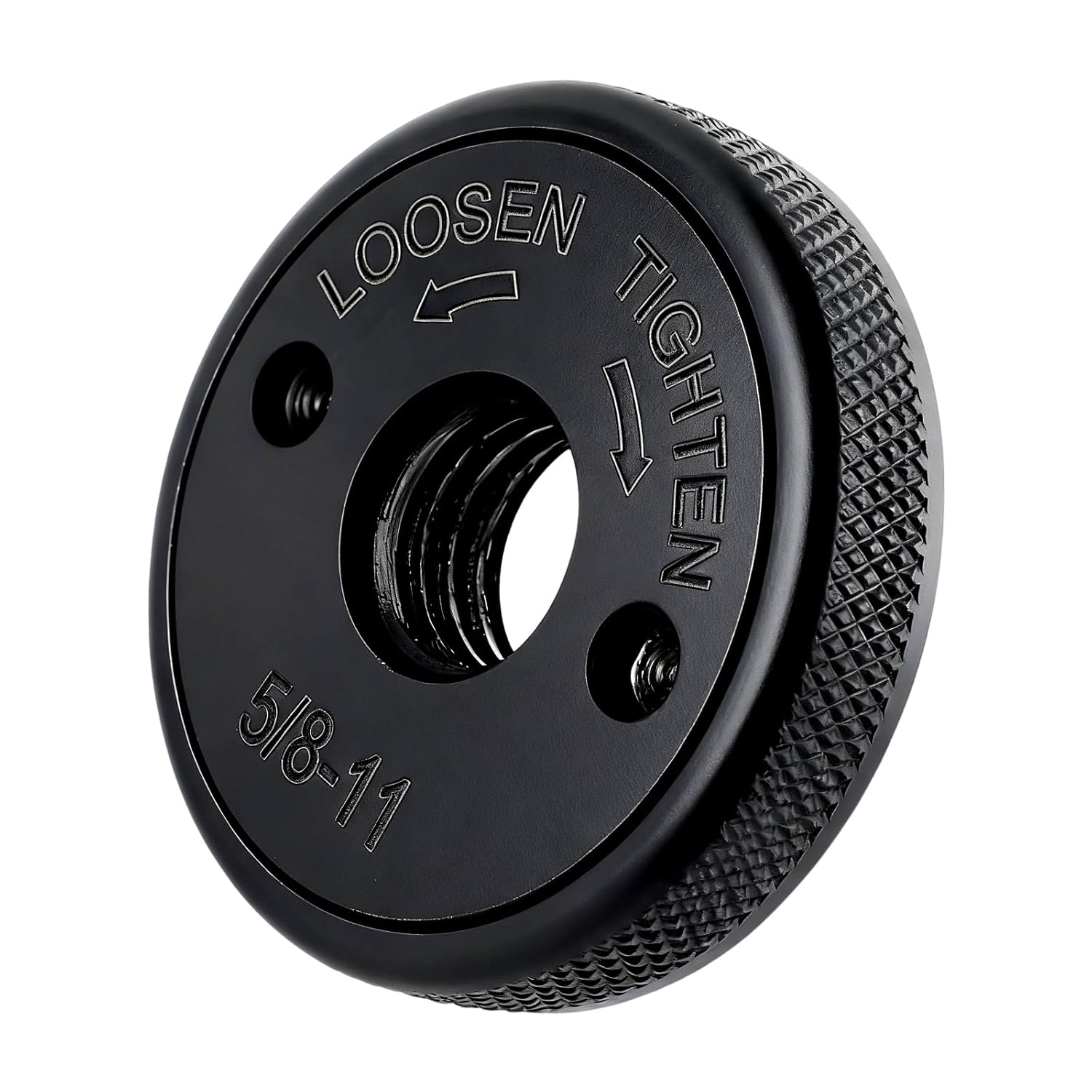 5/8-11 Thread Angle Grinder Flange Nut,Quick Release Self-Locking Metal Nut for 4.5 Inch and 5 Inch Angle Grinders, Easy Blade Change Knurled Arbor Lock Nut