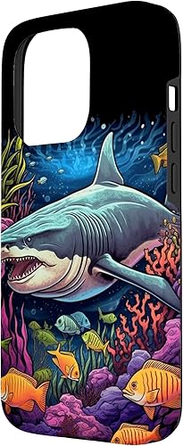 Vista 35 de Funda para iPhone 12/12 Pro Tiger Shark Sea Ocean Underwater Shark Lover