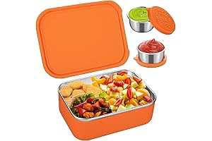 Vibrant Orange Bento Lunch Box: A Culinary Canvas for Healthy Delights