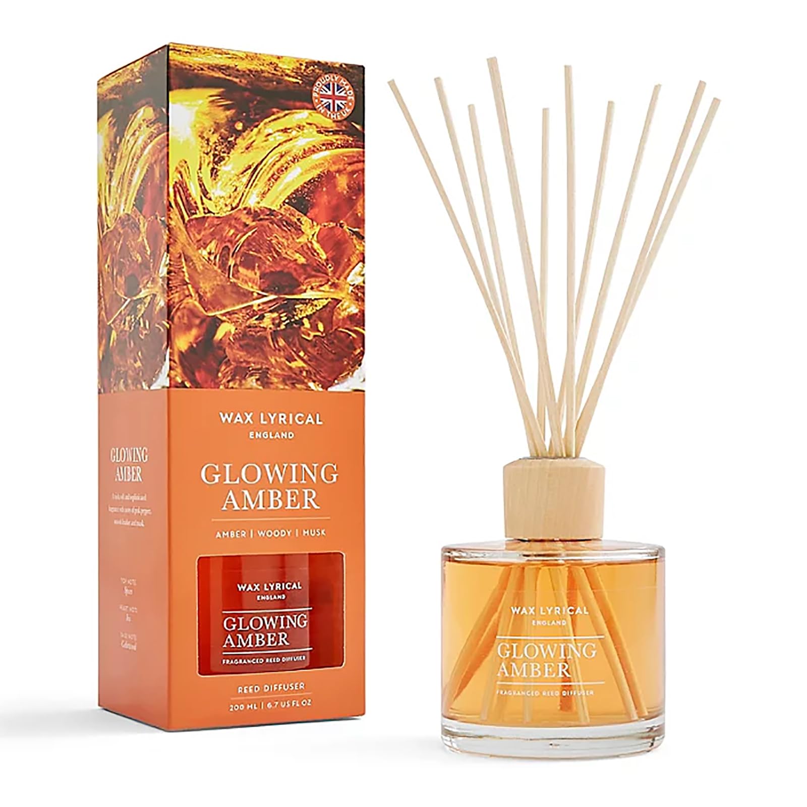 WAX LYRICAL Glowing Amber Scented Reed Diffuser 200ml