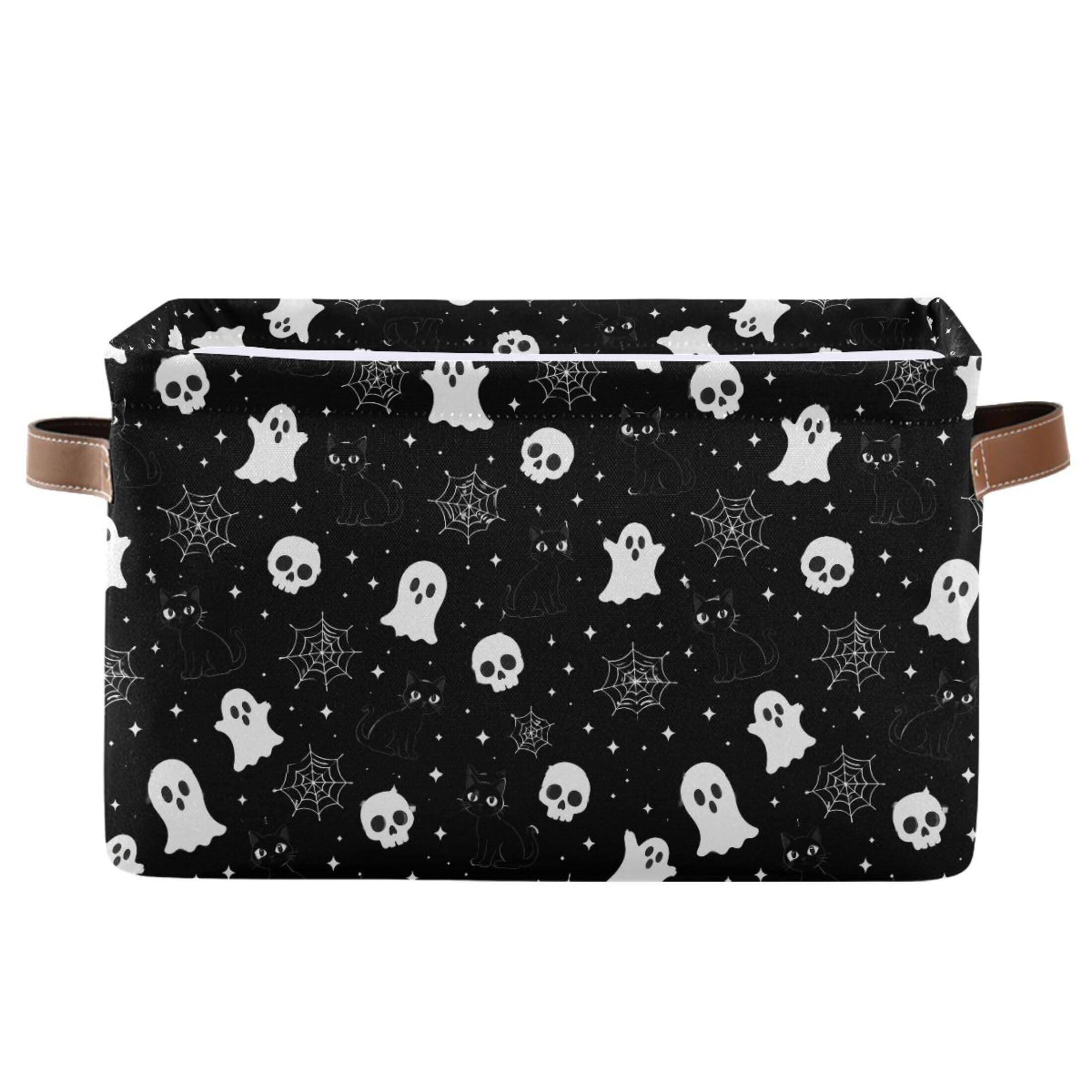 Fuauuyl Storage Basket with Handles, Foldable Canvas Storage Bin