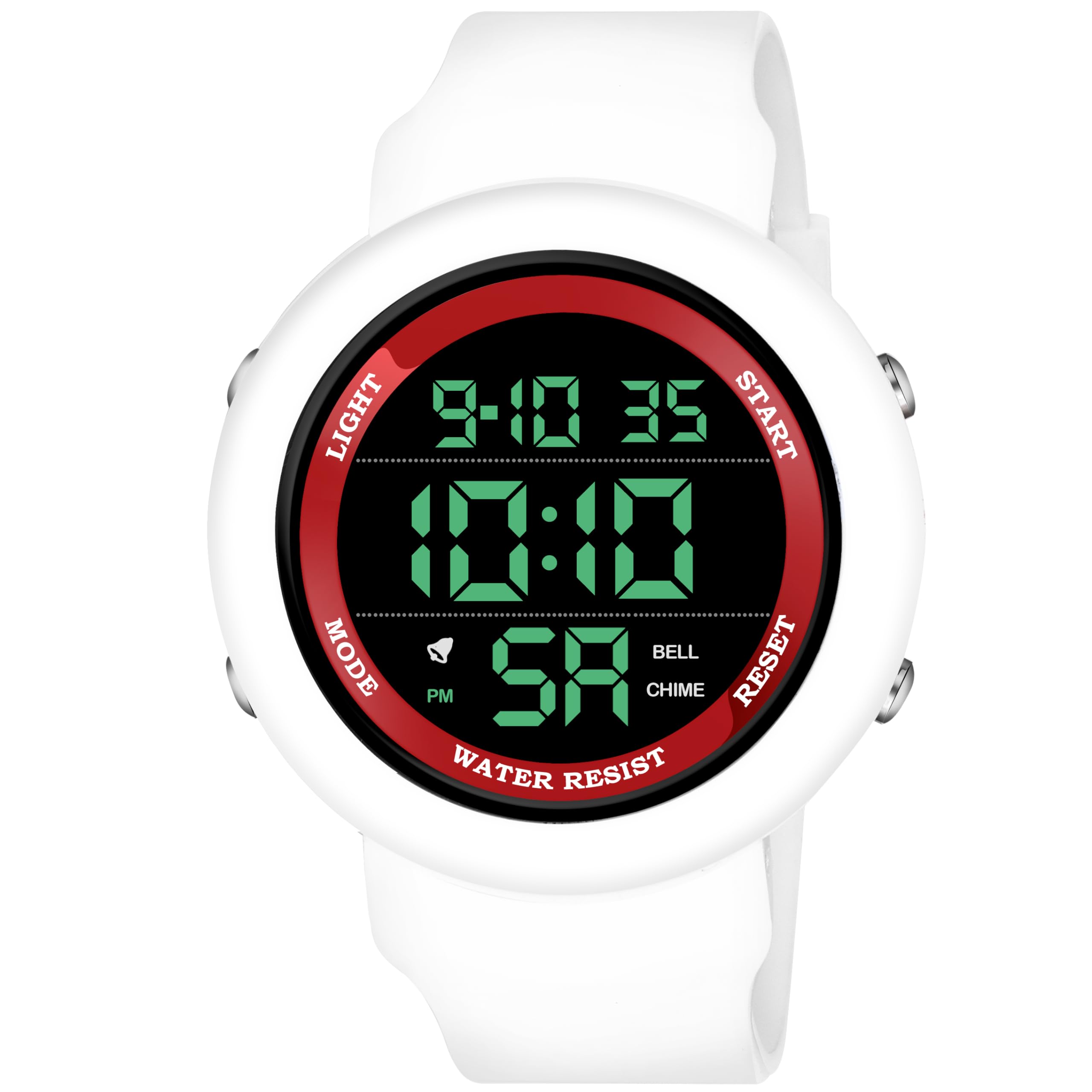 hala Watches for Men | 6 Months Warranty | Watch, Mens Watch, Digital Watch for Men, Wrist Watch, Sport Watch, Ultra Watch, Digital Watch with White Strap & Water Resist Feature (1260 - Red) (B0CS6JDR5L) Amazon Price History, Amazon Price Tracker