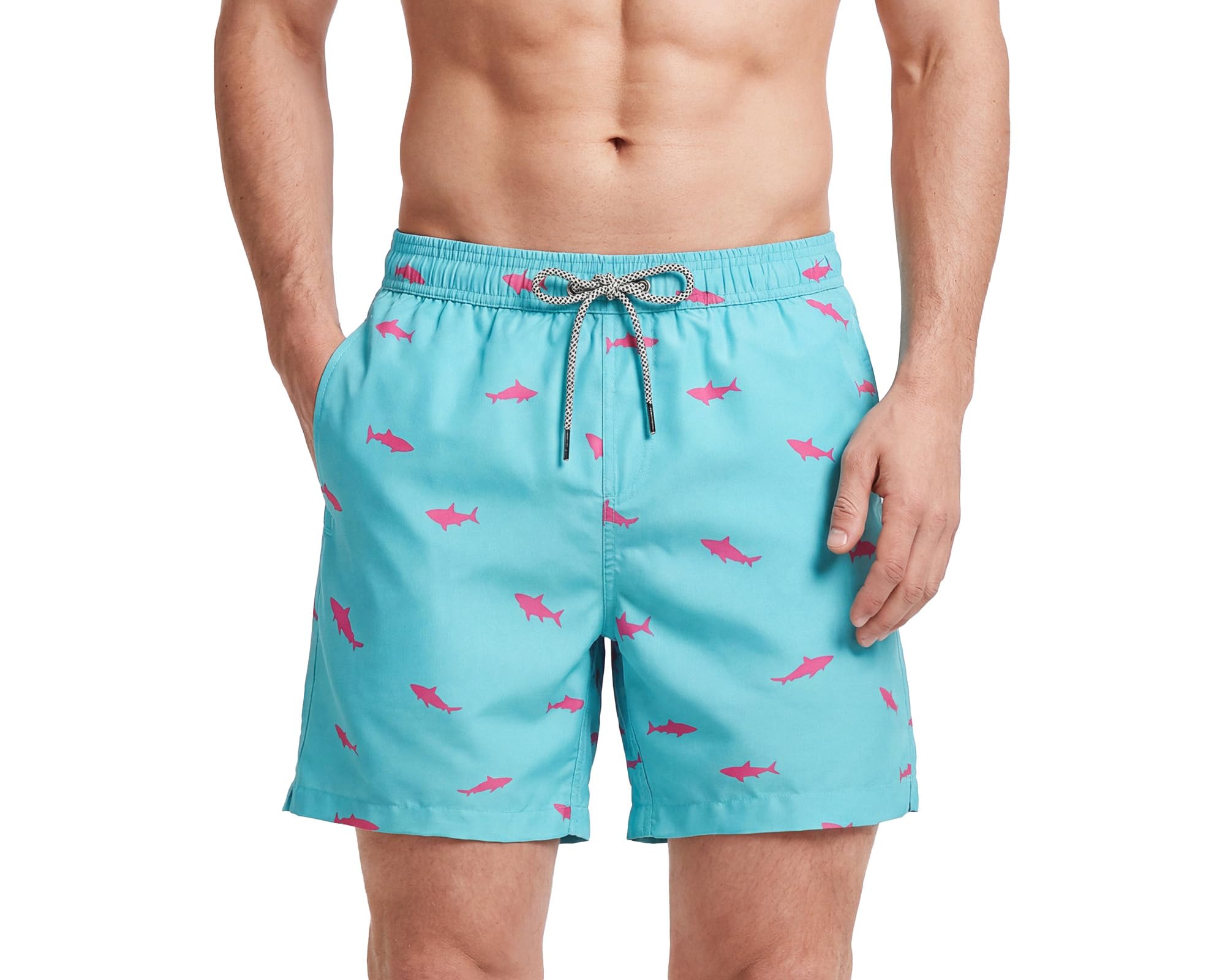 MaaMgic Badehose Herren Badeshorts Männer 18cm Innenlänge Badehosen Für Herren Schnelltrocknend Boardshorts Surfen Strandhose Mit Mesh-Futter