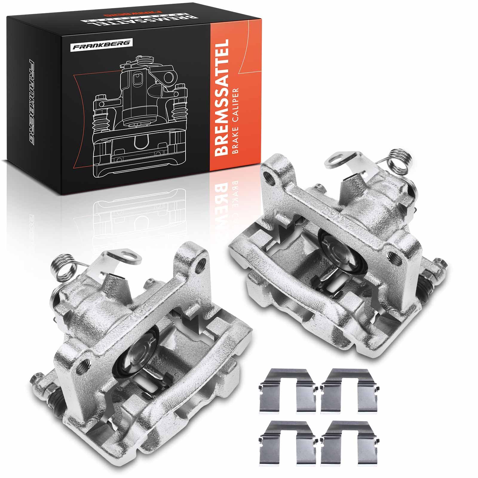 Frankberg 2x Bremssattel Bremszange Hinten Links mit Halter 7D0615424B
