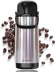 Garrafa Térmica Inox 1,8L Termolar Lúmina Bomba Pressão Conserva Líquidos Quente Frio Café Chá Agua Escritório Cozinha Bebidas Alta Durabilidade Eficiência Tampa Pump 1.8L Termica para Cafe Inoxidável