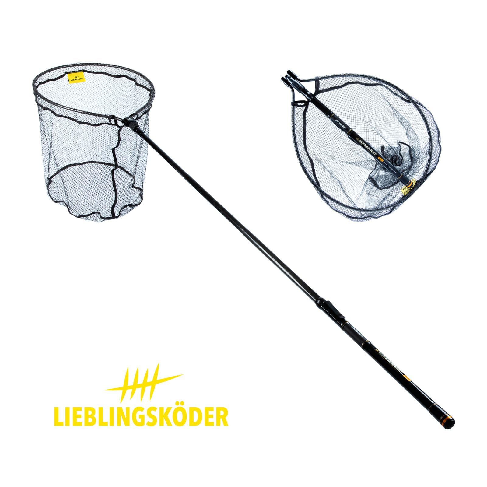 Lieblingsköder Barsch-Kescher Ultraboost 50x40cm - Unterfangkescher zum Spinnfischen, Raubfischkescher, Angelkescher