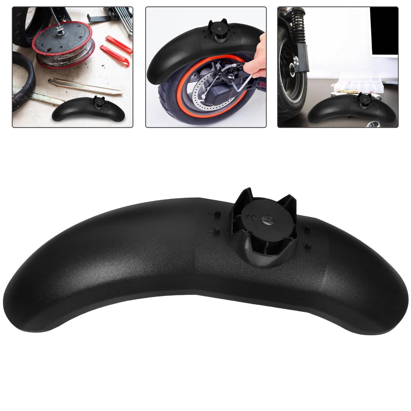 Happyyami 5St Kotflügel vorne Gaspedal Kotflügelhalterung für Rollerhalterung Rad e-Scooter ersatzteile e Scooter ersatzteile Scooter-Versorgung Kotflügelhalterungen für Roller Plastik Black