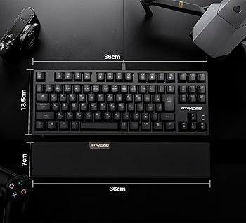 GTRacing メカニカルキーボード青軸　付属品あり　ゲーミングキーボード Amazon | GTRACING ゲーミングキーボード テンキーレス 青軸