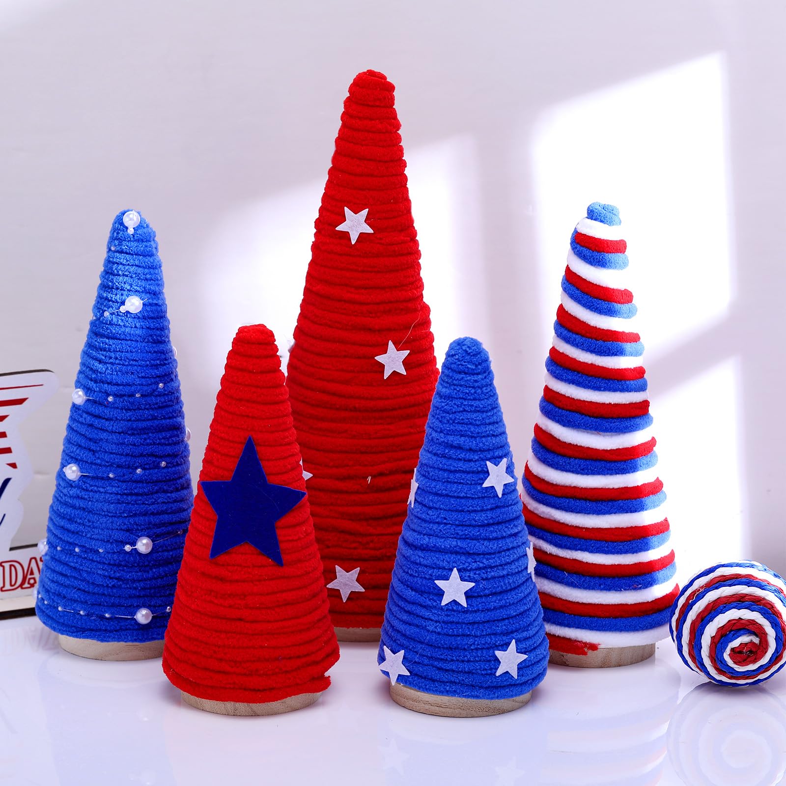 Realspring Patriotic Table Decorations 