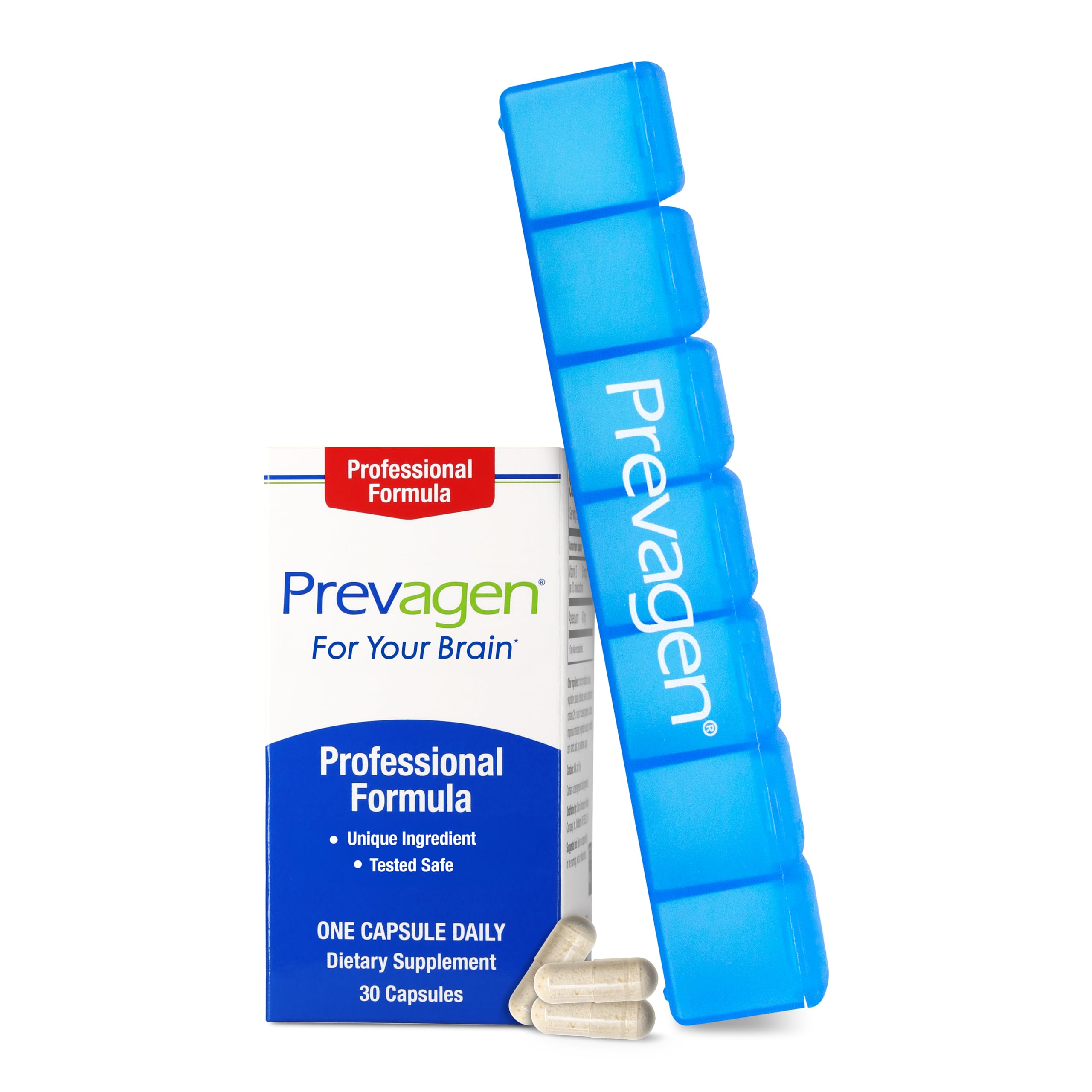 Professional Formula - 30 Capsules (1 Month Supply) | Formulated for Your Brain | 40mg of Apoaequorin Plus Vitamin D3 with 7-Day Pill Minder