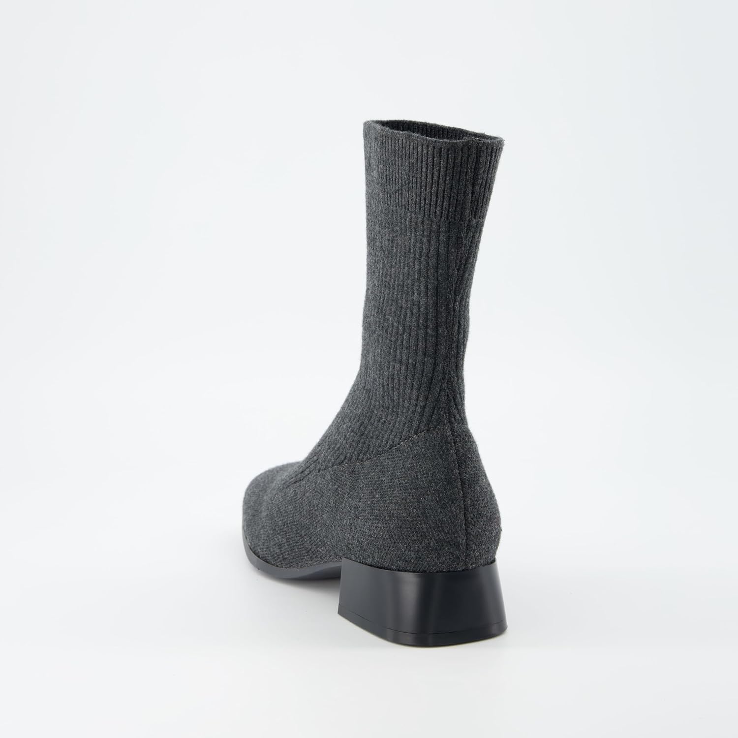 CUSHIONAIRE Women's Russel Knit Ankle Boot with Block Heel +Memory Foam, Wide Widths Available - Image 5