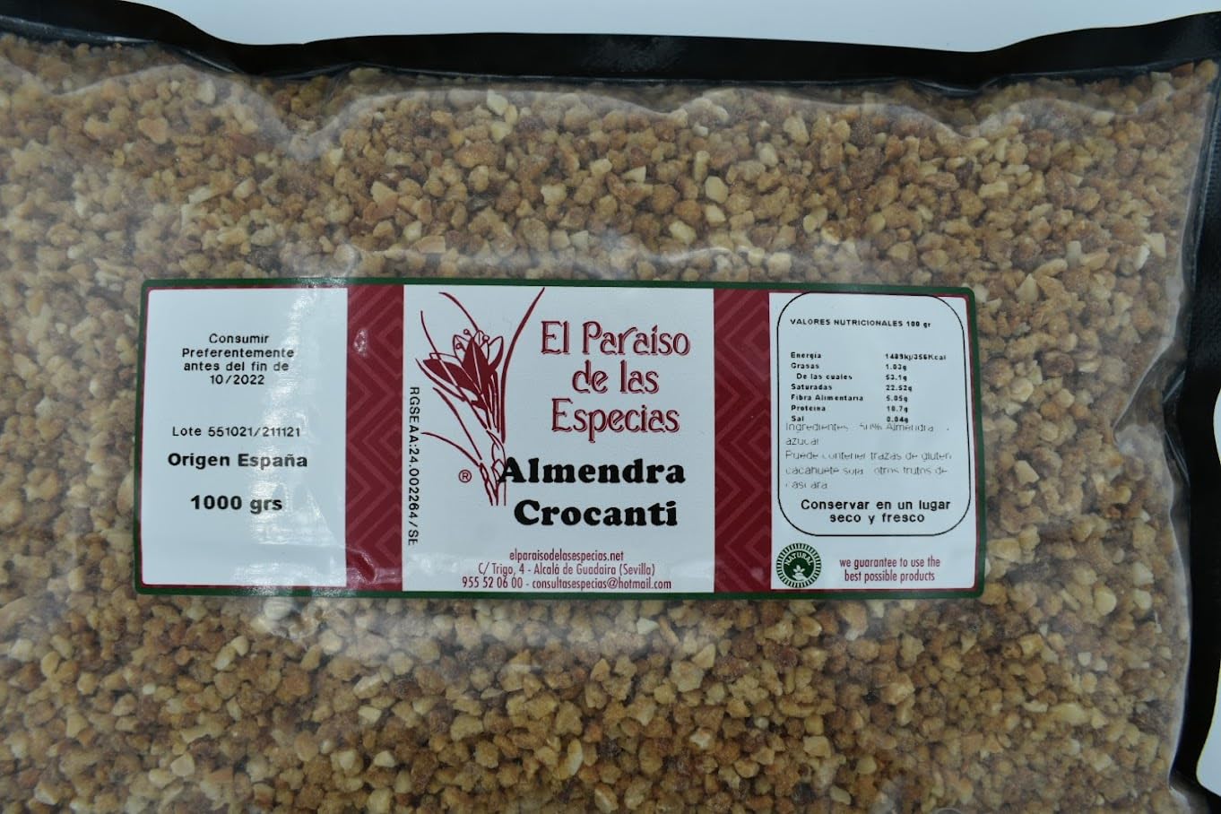 Crocanti de almendra 1000 gr- Crocanti de almendra 1 kg