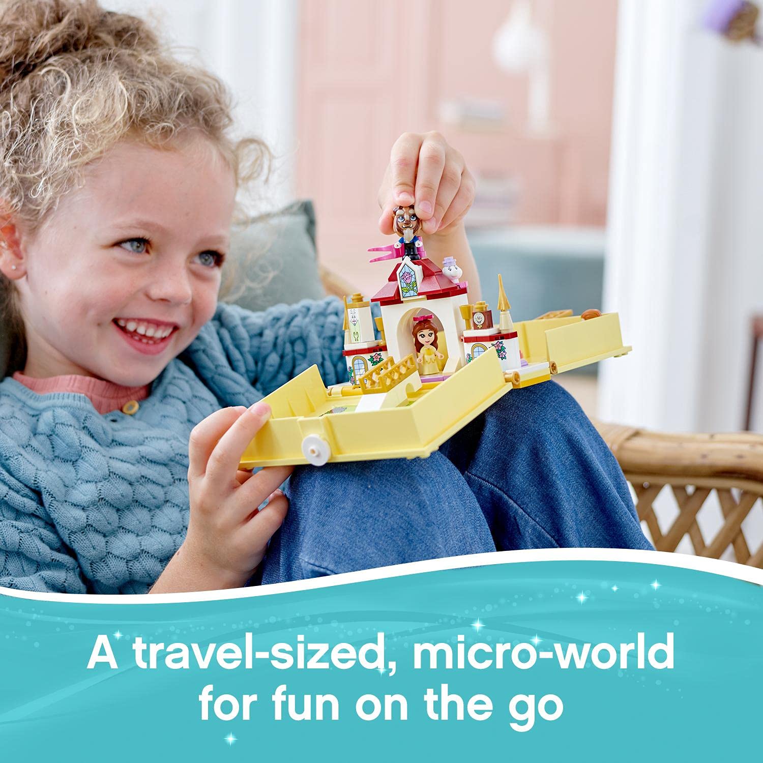 LEGO 43177 Disney Princess Belle's Storybook Adventures Castle Set from