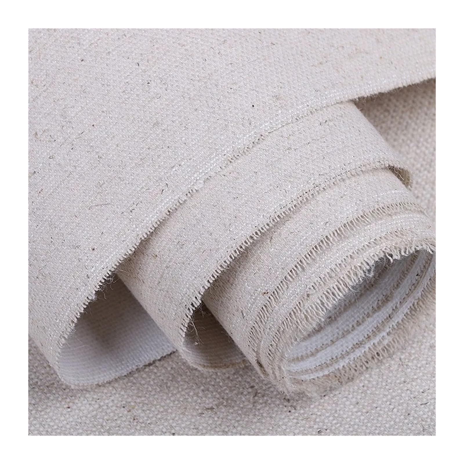 Rotolo Tela Da Pittura 100% Lino 212x1000cm - Trama Grossa, Gia' Preparata, Made In Italy - Foto 10