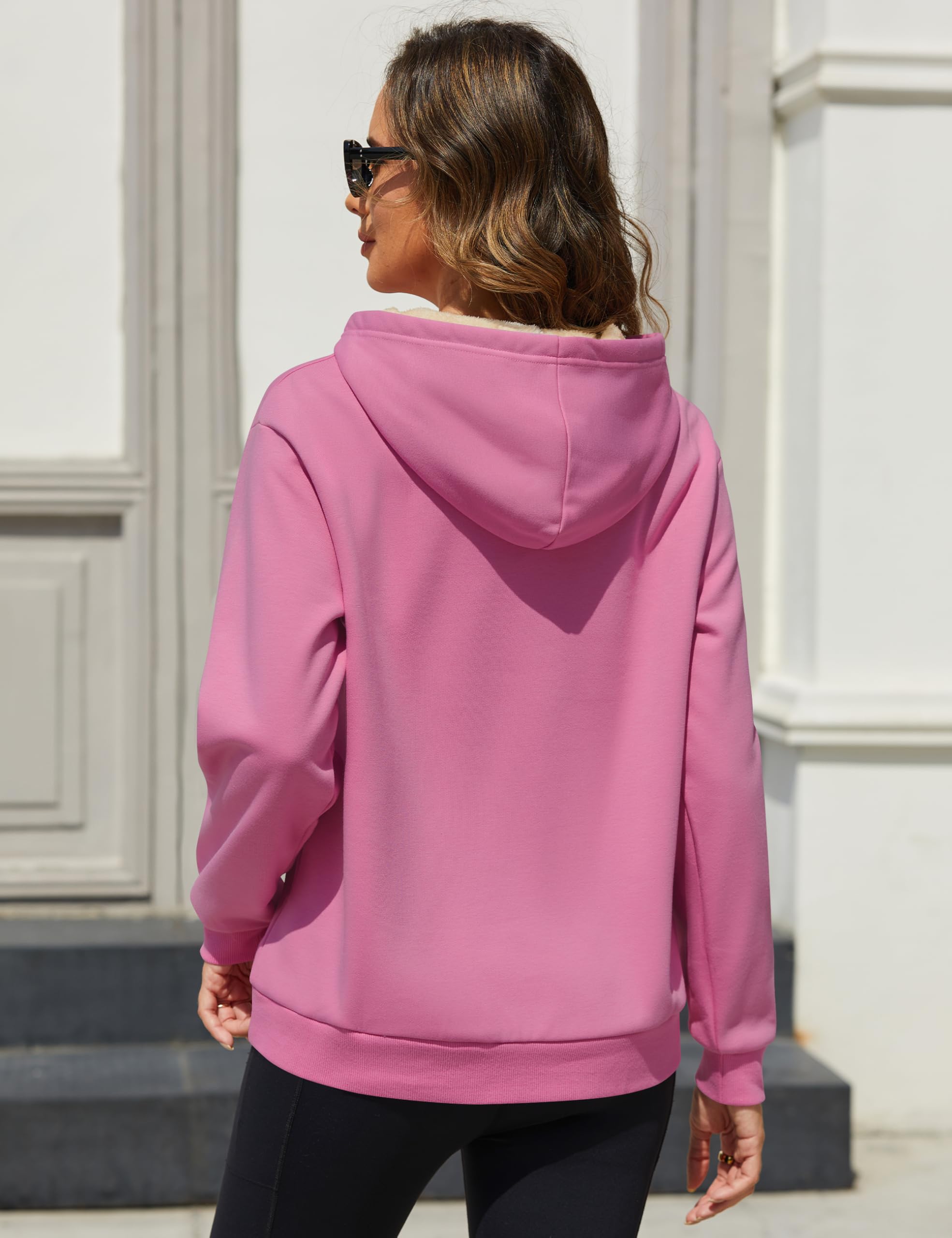 MAGCOMSEN Pullover Damen Sweatshirt Hoodie Kapuzenpullover Fleece Langarm