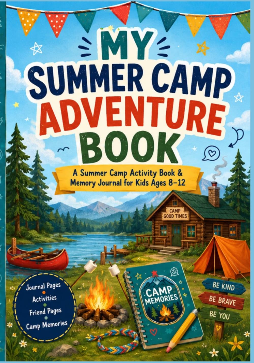 My Summer Camp Adventure Book: A Summer Camp Activity Book & Memory Journal for Kids Ages 8-12