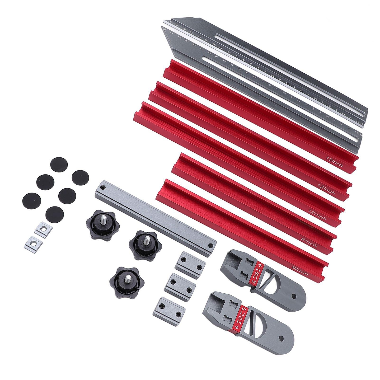 Stair Tread Gauge Tool, Aluminum Alloy 45.47 to 149.61cm, Multifunctional Measuring Jig with CNC Anodized Appearance - Image 2