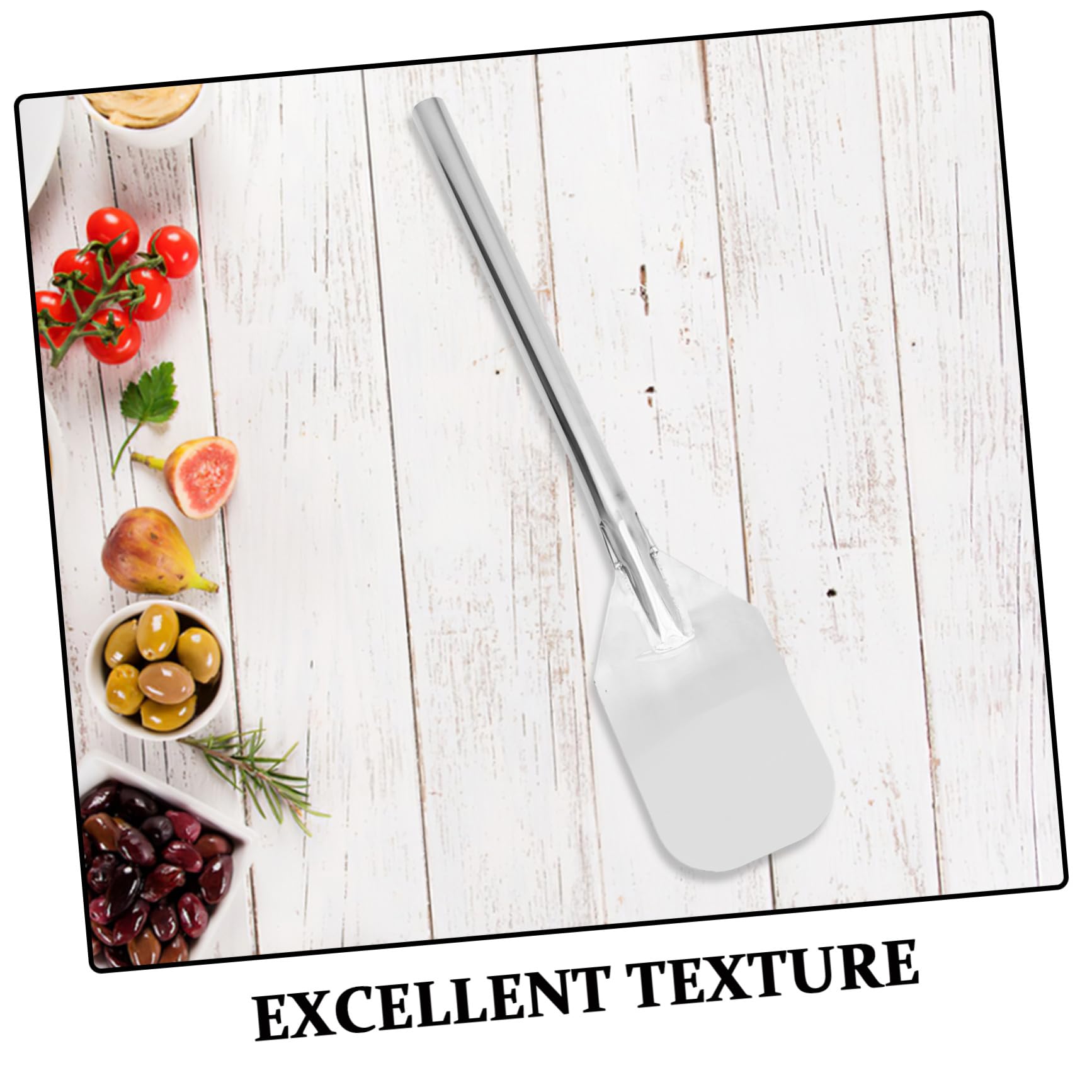 Pala Mezcladora de Acero Inoxidable para Fermentación y Cocina Grandes Recipientes con Mango Ergonómico y Alta Durabilidad