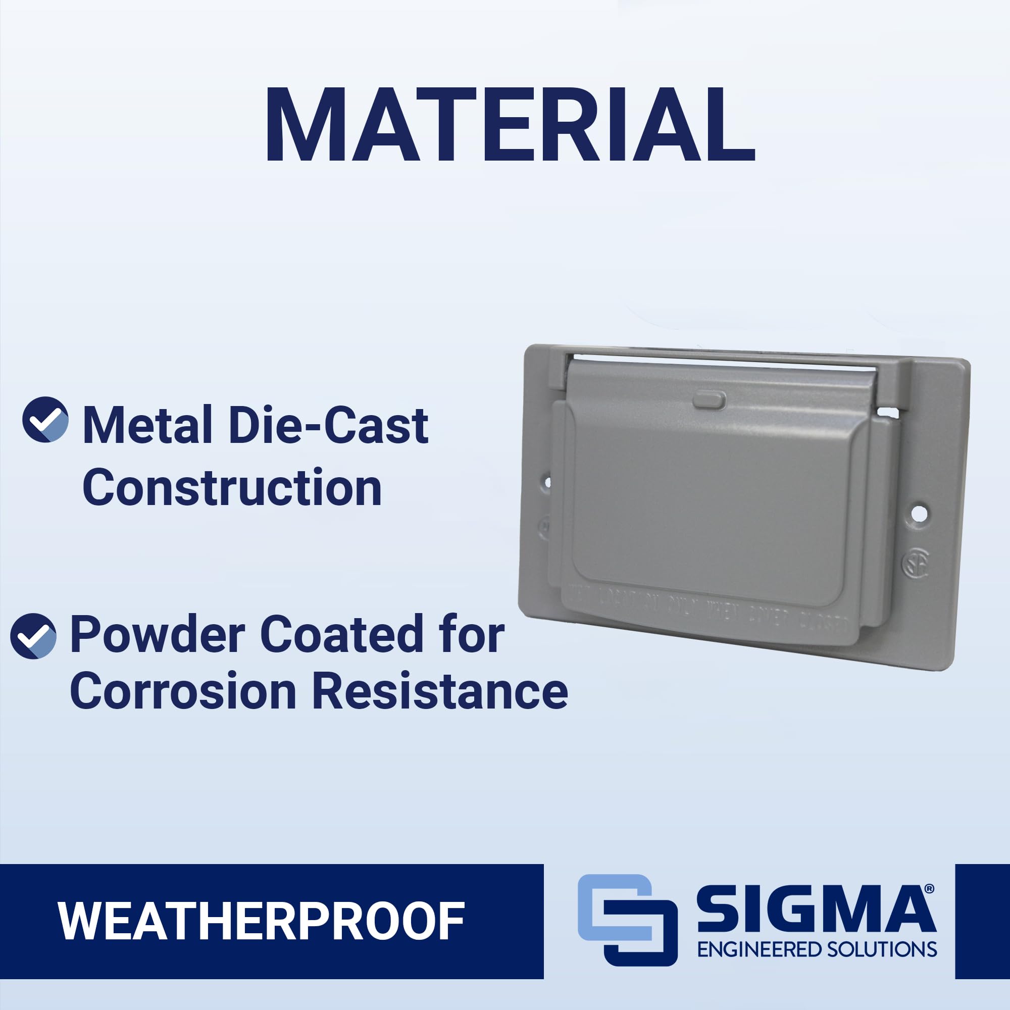 Weatherproof GFCI Outlet Cover - Sigma -10
