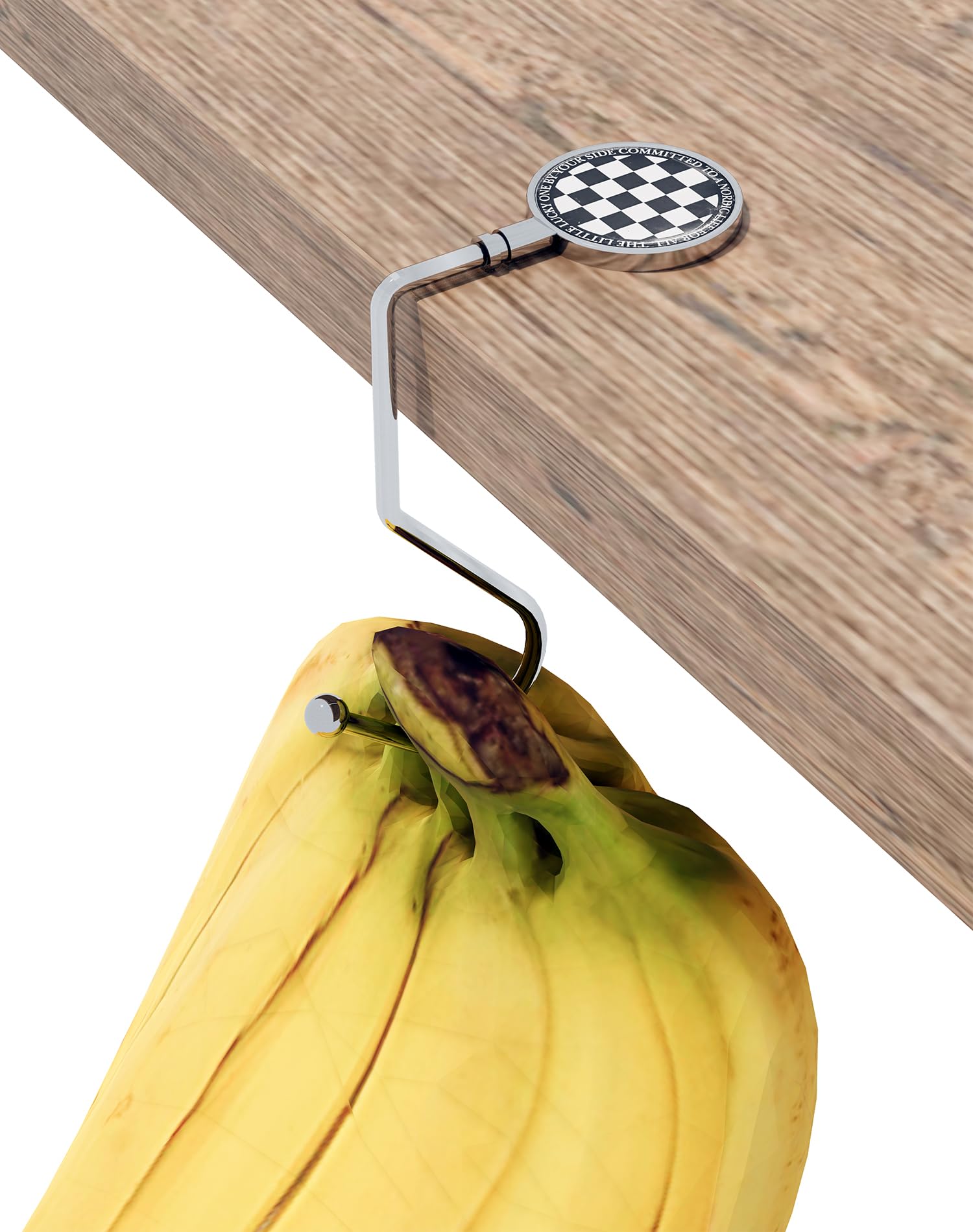 Metal Banana Hook, Balance Hook for Hanging Backpack, Keys or Fashion Wallet - Great for Kitchen, Dorm, Bedroom and Tabletop, Easy to Hang and Store
