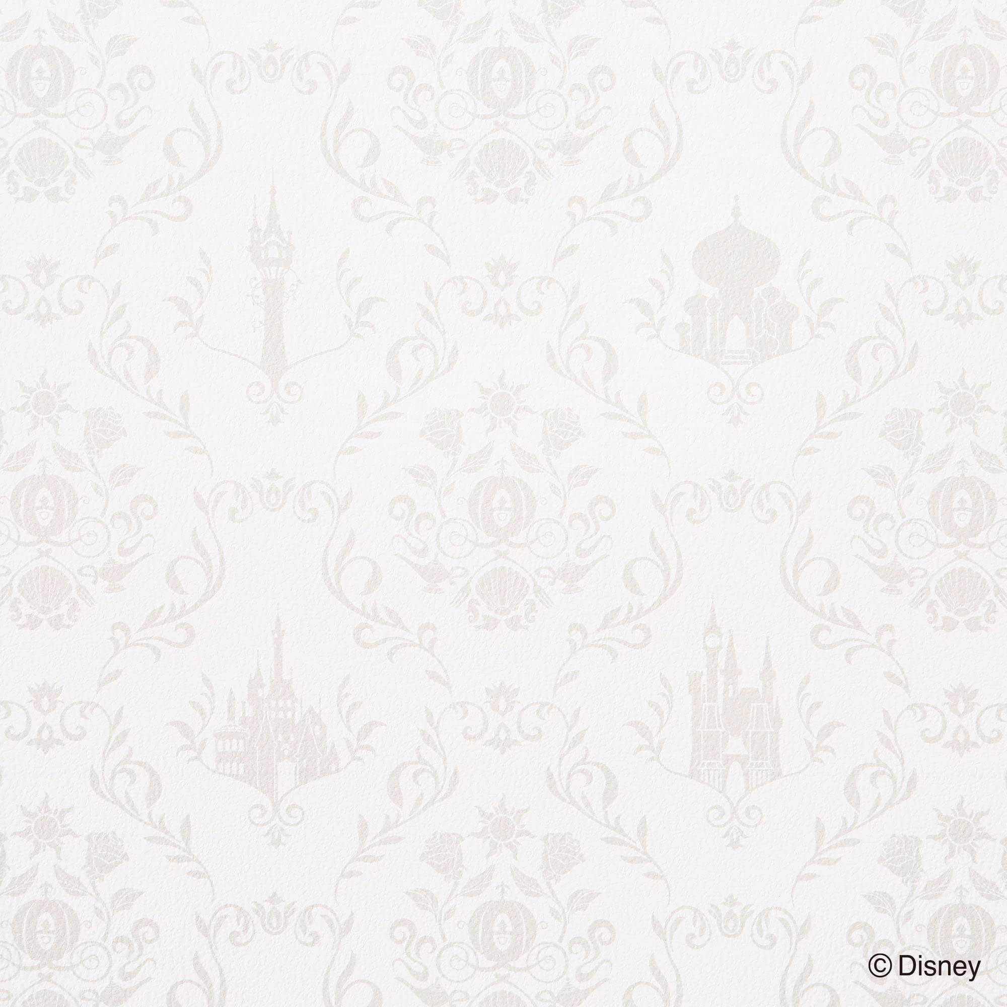 新品　ディズニー　プリンセス　壁紙　フランフラン　コラボ　リムーバブル　ベージュ Francfranc - 新品 ディズニー プリンセス 壁紙 フランフラン