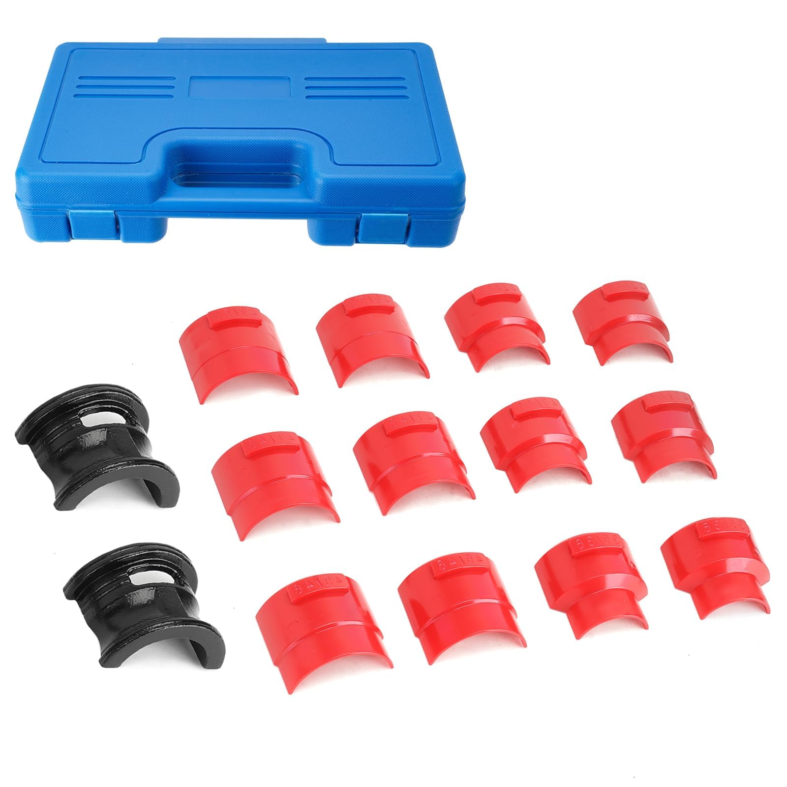 Photo 1 of TEMSONE 14 Pcs/Set Universal Motorcycle Fork Seal Driver Kit - 35/36, 40/41, 42/43, 45/46, 47/48, 49/50mm, Removal Installer Tool