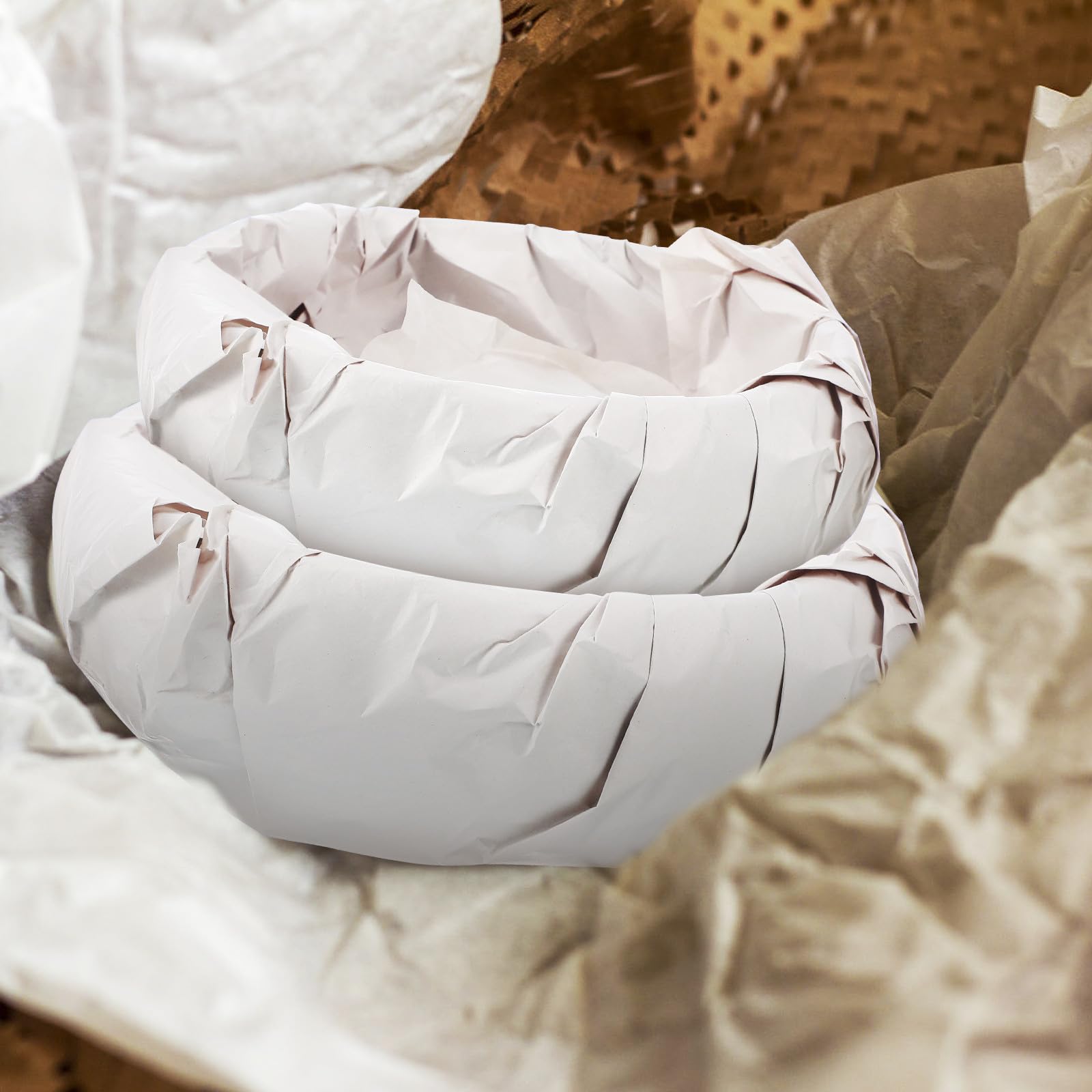 GRIRIW 100 Blatt Blanko Packpapier Stoff Weiß zum Einwickeln Empfindlicher Gegenstände Multifunktionales Umzugspapier für Sicheres Verpacken und Versand